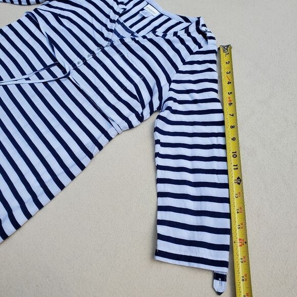 Motherhood Maternity 3/4 sleeve striped blouse - Picture 4 of 9